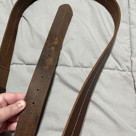 Levi Strauss & Co. Signature Men’s Leather Belt Size XL42 Brown - Picture 6 of 8